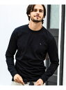 【SALE/10%OFF】1PIU1UGUALE3 RELAX ラインストーンサークルロゴロングTシャツ シフォン トップス カットソー・Tシャツ ホワイト ブラック【RBA_E】【送料無料】