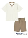 BROS by WACOAL MEN ブロス WEB限定 ルームウェア 半袖 ひざ上丈 綿混(本体) ブロス バイ ワコールメン インナー・ルームウェア その他...
