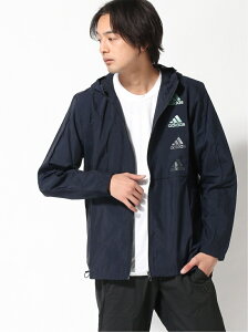 【SALE／50%OFF】adidas Sports Performance エッセンシャルズ グラディエント ロゴ ウインドブレーカー [Essentials Gradient Logo Windbreaker] アディダス アディダス コート/ジャケット ナイロンジャケット ブルー【RBA_E】