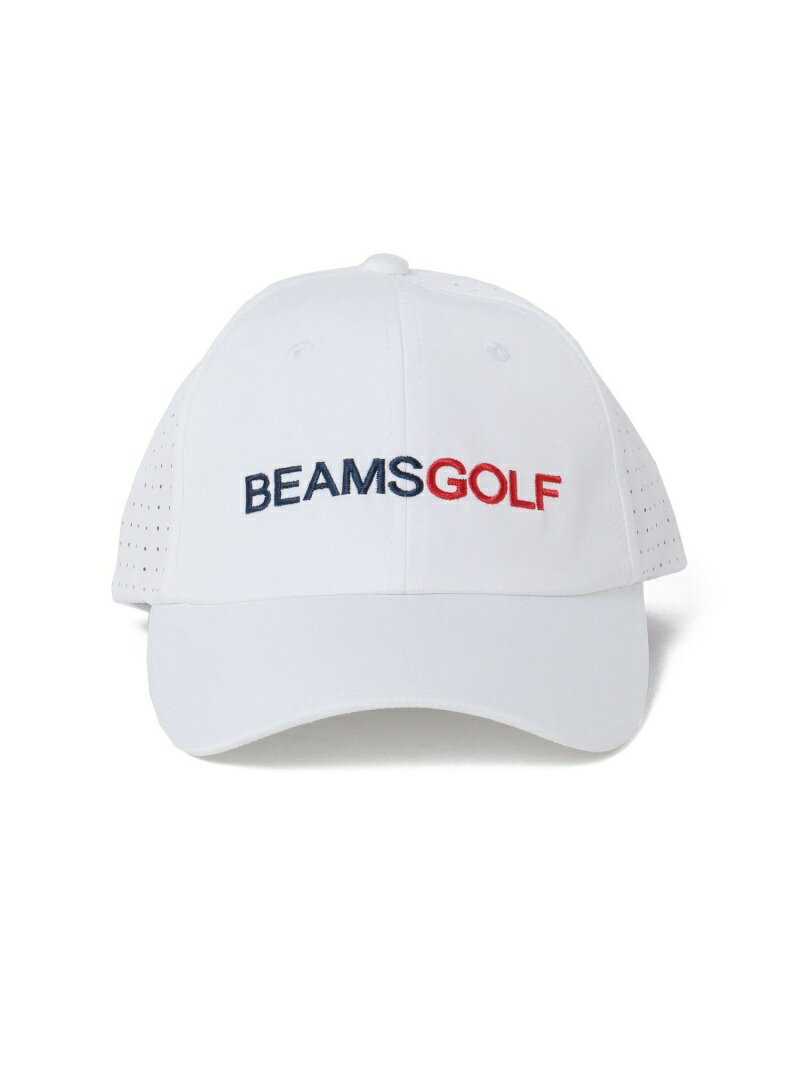 BEAMS GOLF BEAMS GOLF / レーザー パンチング キャップ 父の日 ビームス ゴルフ 帽子 キャップ ホワイト ベージュ ネイビー【送料無料】