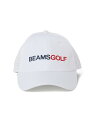 BEAMS GOLF レーザー パンチング キャップ ビームス ゴルフ 帽子 キャップ ベージュ ホワイト ネイビー【送料無料】