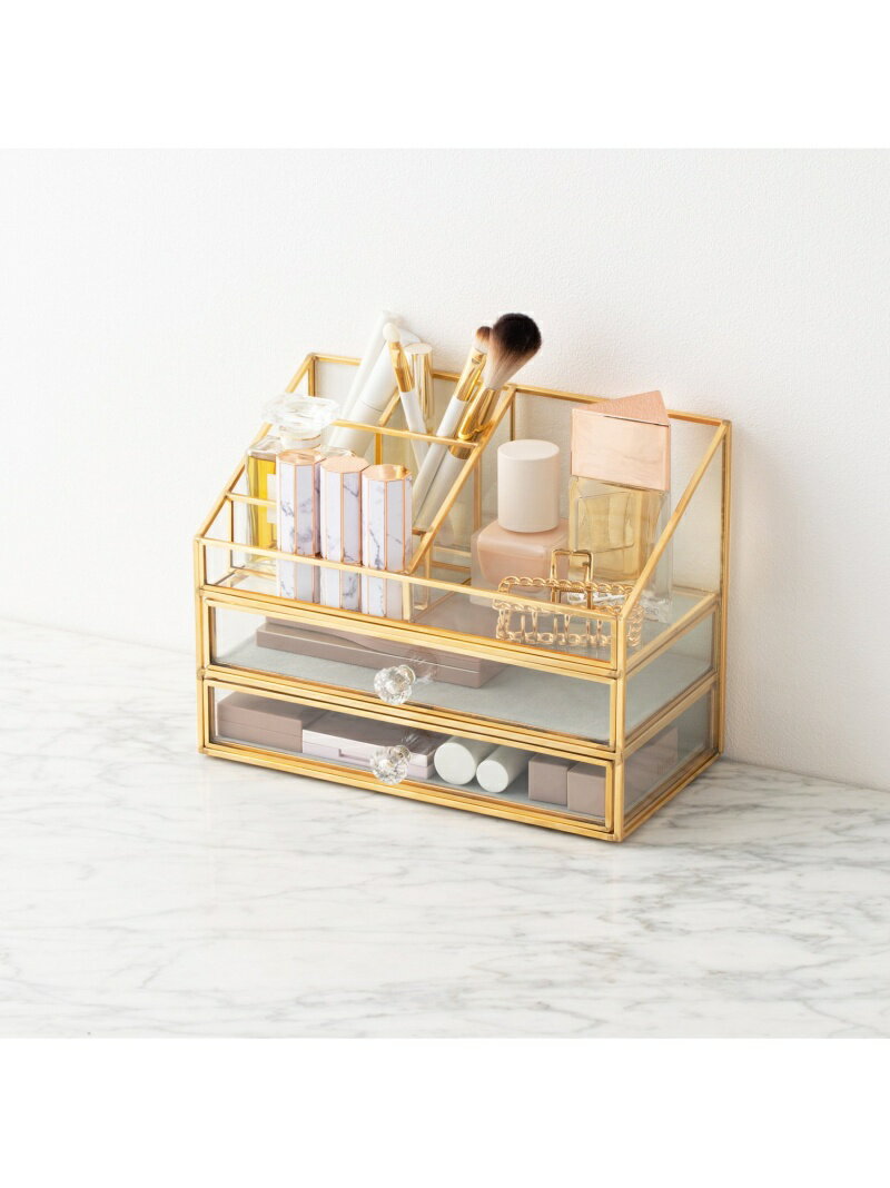 Francfranc ガラスオーガナイザー ドロワー フランフラン インテリア・生活雑貨 収納用品・棚・ラック【送料無料】