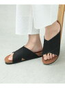 BEAMS HEART MEN BEAMS HEART / クロスベルト フットベッドサンダル ビームス ハート シューズ・靴 サンダル ブラック ブラウン【送...