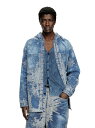 DIESEL メンズ フーデッドジャケット D-DEWNYS-HOOD-S ディーゼル トップス シャツ・ブラウス ブルー【送料無料】