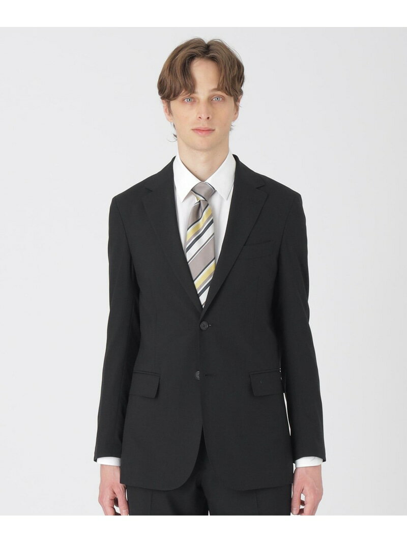 BLACK LABEL CRESTBRIDGE ライトウェイトウールソリッドスーツ ブルーレーベル / ブラックレーベル・クレストブリッジ スーツ・フォーマル セットアップスーツ ブラック【送料無料】