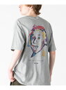 rehacer rehacer:Historical Person "Einstein" レアセル トップス カットソー・Tシャツ グレー ホワイト