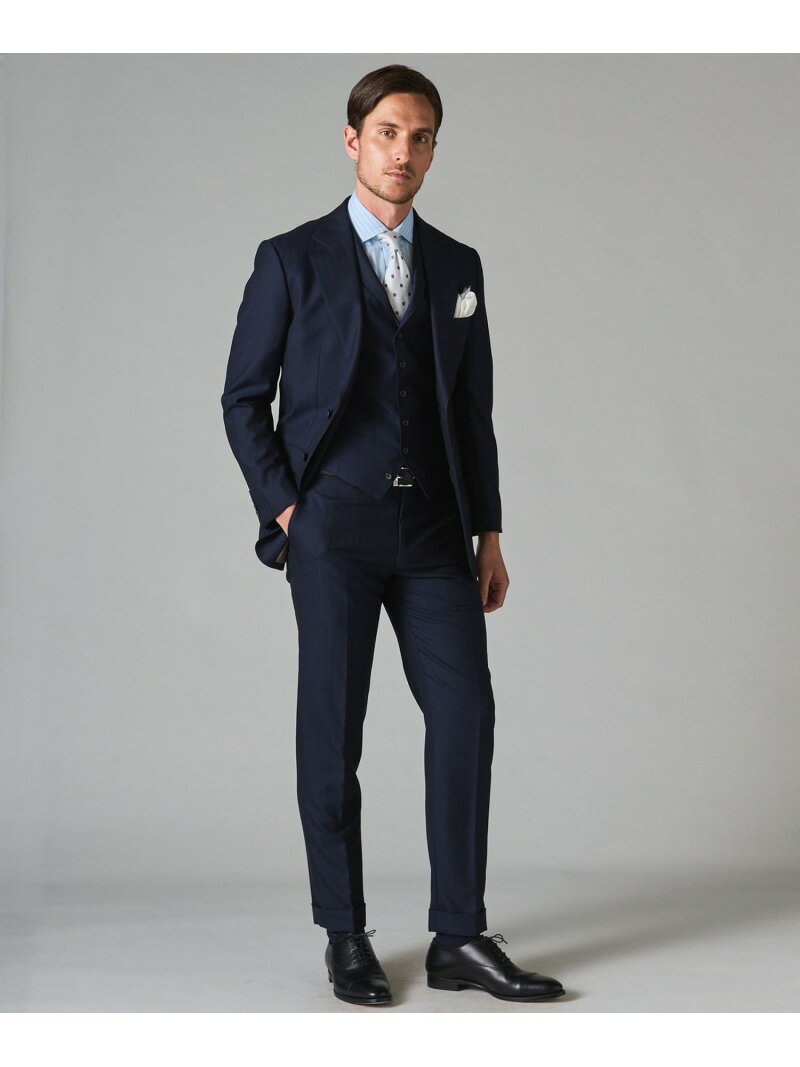 GOTAIRIKU 希少/五大陸限定【御幸毛織】コンパクトヤーン×SUPER120'sWOOL 3ピース(ペーパープレス加工) ゴタイリク スーツ・フォーマル ...