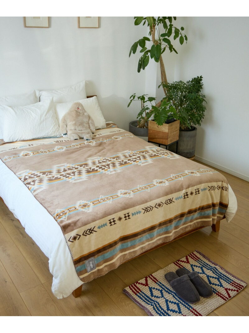 【SALE／22%OFF】BAYFLOW [リバーシブル仕様]BFフリースブランケットL 140×203 ベイフロー インテリア・生活雑貨 ブランケット・ひざ掛け ブラック ベージュ ブルー ネイビー【RBA_E】【送料無料】