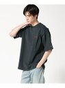 【SALE/30%OFF】KRIFF MAYER (M)ヘビーウェイトバックロゴT(刺繍) クリフメイヤー トップス カットソー・Tシャツ ネイビー ホワイト グレー グリーン【RBA_E】【送料無料】