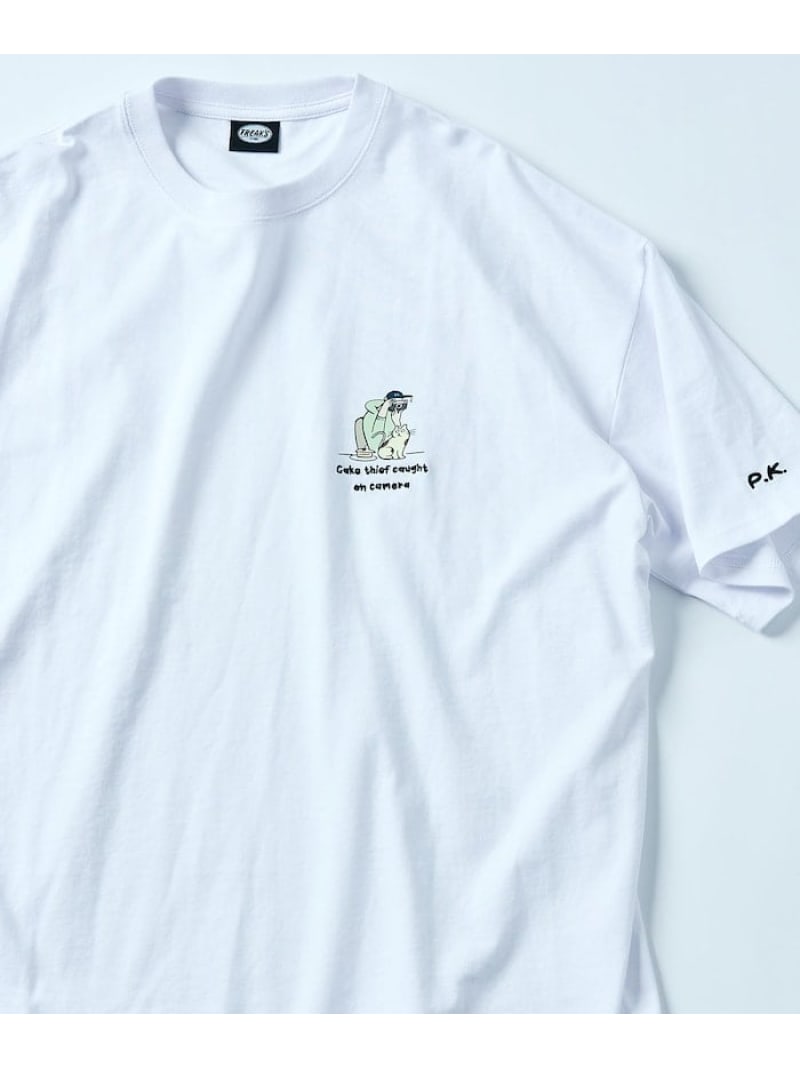 【SALE／60%OFF】FREAK'S STORE PK×FREAK'S STORE 別注 刺繍ワンポイント Tシャツ / Camera 【限定展開】 25SS フリークスストア トップス カットソー・Tシャツ グレー ホワイト ネイビー ブラック【RBA_E】のサムネイル