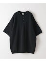 【SALE／40%OFF】Steven Alan ＜Steven Alan＞ KUBO HENLEY NECK SHORT SLEEVE KNIT -LOOSE/ニット ユナイテッドアローズ アウトレット トップス ニット グレー ベージュ カーキ【RBA_E】【送料無料】