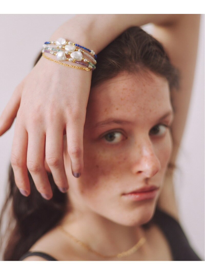 les bon bon les bon bon/dreamy bracelet lapis lazuli BOB502 セットアップセブン アクセサリー・腕時計 ブレスレット・バングル ブルー【送料無料】