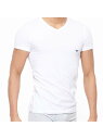 EMPORIO ARMANI EMPORIO ARMANI STRETCH COTTON V NECK T-SHIRT Vネック 半袖 Tシャツ EUサイズ ナ...