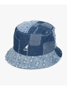 カンゴール KANGOL KANGOL DENIM MASHUP BUCKET オーバーライド 帽子 ハット ブルー【送料無料】