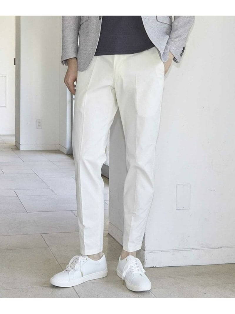 【SALE/10%OFF】UNION STATION N/Cスラブストレッチスラックス メンズ ビギ パンツ スラックス・ドレスパンツ ネイビー ホワイト【RBA_E】【送料無料】