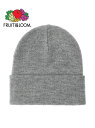 FRUIT OF THE LOOM FRUIT OF THE LOOM/(U) 無地KNIT CAP ハンドサイン 帽子 ニット帽・ビーニー グレー ブラック ...
