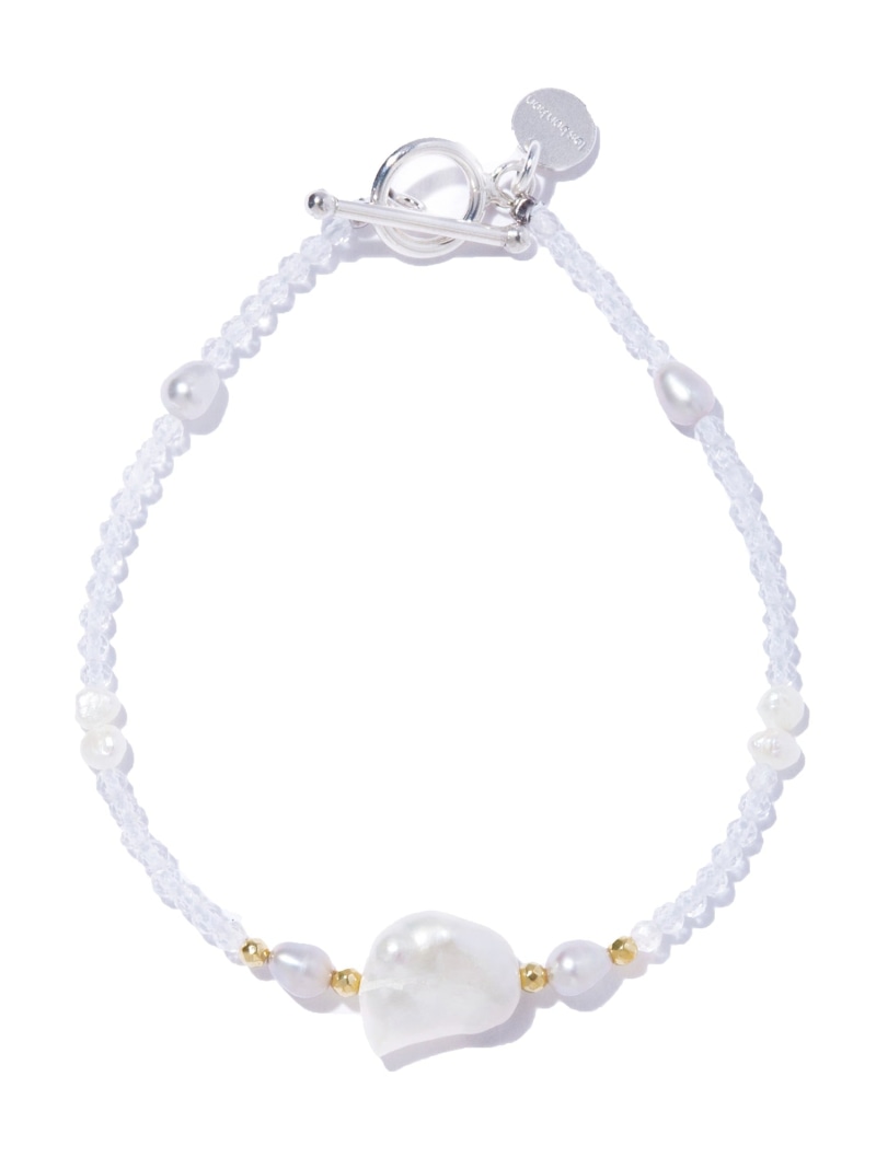 les bon bon les bon bon/crystal dreamy bracelet BOB469 セットアップセブン アクセサリー・腕時計 ブレスレット・バングル ホワイト【送料無料】