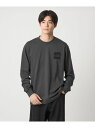 UNITED ARROWS green label relaxing <THE NORTH FACE>スクエアロゴ ロングスリーブ 長袖 Tシャツ ユナイテッドアローズ グリーンレーベルリラクシング トップス カットソー・Tシャツ グレー ホワイト【送料無料】