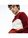 LACOSTE スウェット×鹿の子切り替えクルーネック ラコステ カットソー【送料無料】