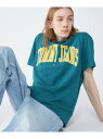 TOMMY JEANS (M)TOMMY HILFIGER(トミーヒルフィガー) レギュラーポップカラーバーシティTシャツ トミーヒルフィガー トップス カットソー・Tシャツ ブルー【送料無料】