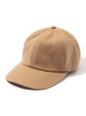 TOMORROWLAND KIJIMA TAKAYUKI MELTON 6PANEL CAP トゥモローランド 帽子 キャップ ブラック ブラウン【送料無料】