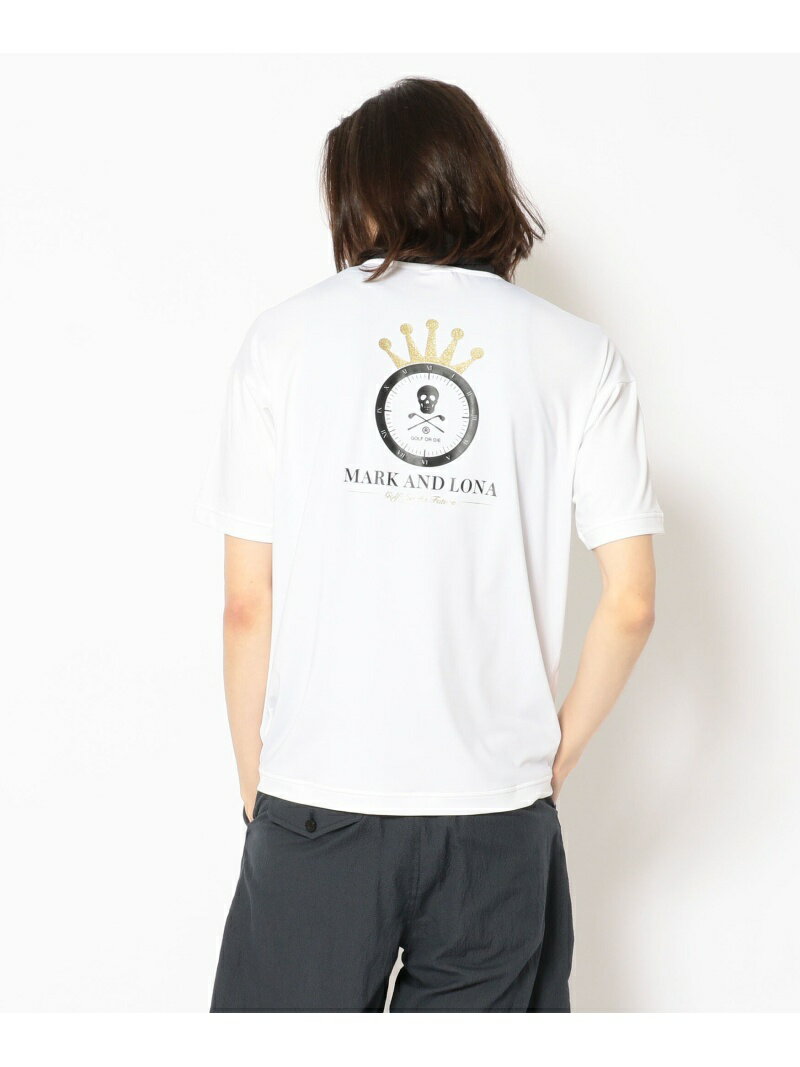 ROYAL FLASH MARK&LONA/マークアンドロナ/ハーフジップハイネックTシャツ ロイヤルフラッシュ トップス カットソー・Tシャツ ホワイト【送料無料】