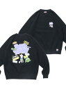 BEN DAVIS / WHITE LABEL 【BEN DAVIS(ベンデイビス)】OVERRLAP CREW / オーバーサイズ 裏起毛 スウェット プルオーバー クルーネック ナバル トップス スウェット・トレーナー グレー ブラック グリーン【送料無料】