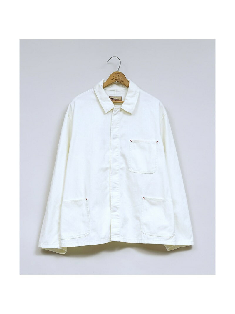 Nigel Cabourn UNISEX / ファクトリーコート ナイジェル・ケーボン ジャケット・アウター その他のジャケット・アウター ホワイト ブルー ネイビー【送料無料】