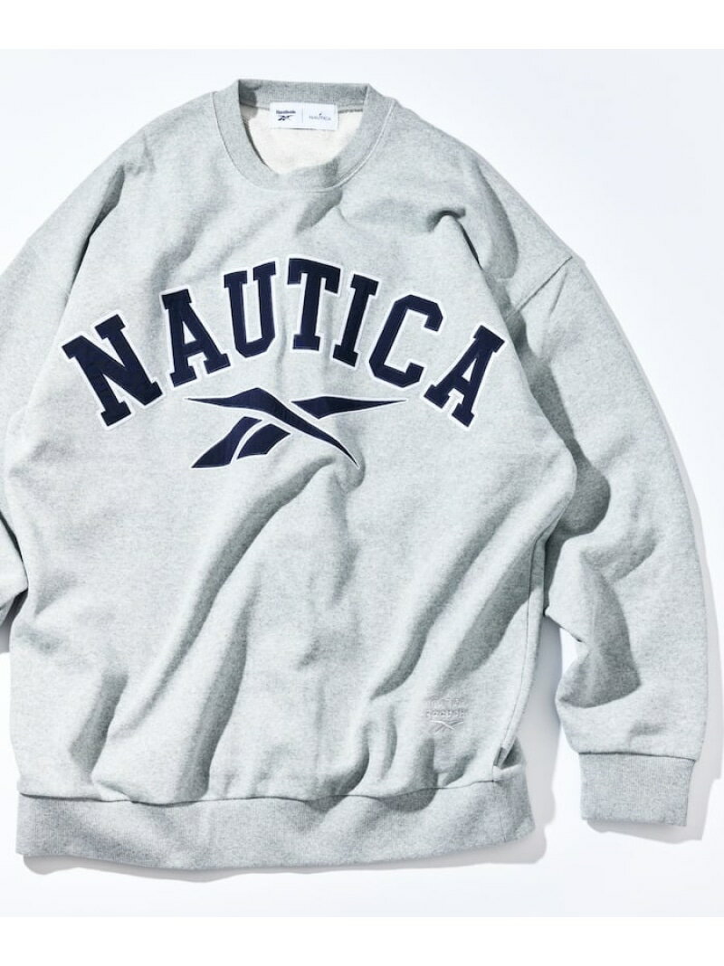 【SALE/10%OFF】NAUTICA 【Exclusive】 ダブルネーム アーチロゴ ヘビーウェイト クルーネックスウェット 25AW フリークスストア ...