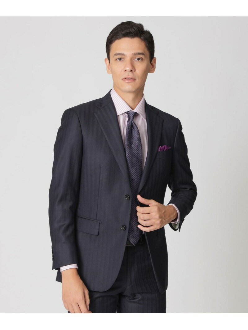 Paul Stuart 【EASTGATE MODEL】カシミヤブレンド ストライプ柄スーツ ポール・スチュアート スーツ・フォーマル セットアップスーツ ネイビー【送料無料】