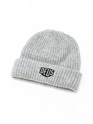 DEUS (M)DEUS/BEANIE ベイフロー 帽子/ヘア小物 ニット帽/ビーニー グレー ブラック