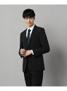 COMME CA MEN 【セットアップ対応】尾州織り ポリエステルストレッチ ヘリンボーン ジャケット コムサメン スーツ・フォーマル スーツジャケット ブラ...
