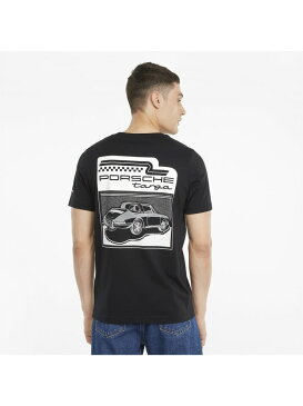 【SALE/30%OFF】PUMA ポルシェ レガシー グラフィック Tシャツ プーマ カットソー Tシャツ ブラック【RBA_E】