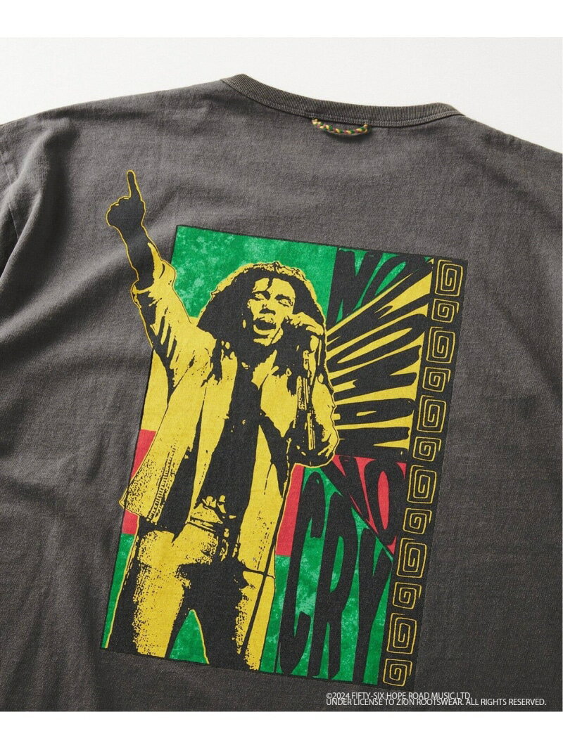 JOURNAL STANDARD relume BOB MARLEY / ボブ マーリー 別注 フェードプリントTシャツ ジャーナル スタンダード レリューム トップス カットソー Tシャツ ブラック ホワイト ベージュ【送料無料】