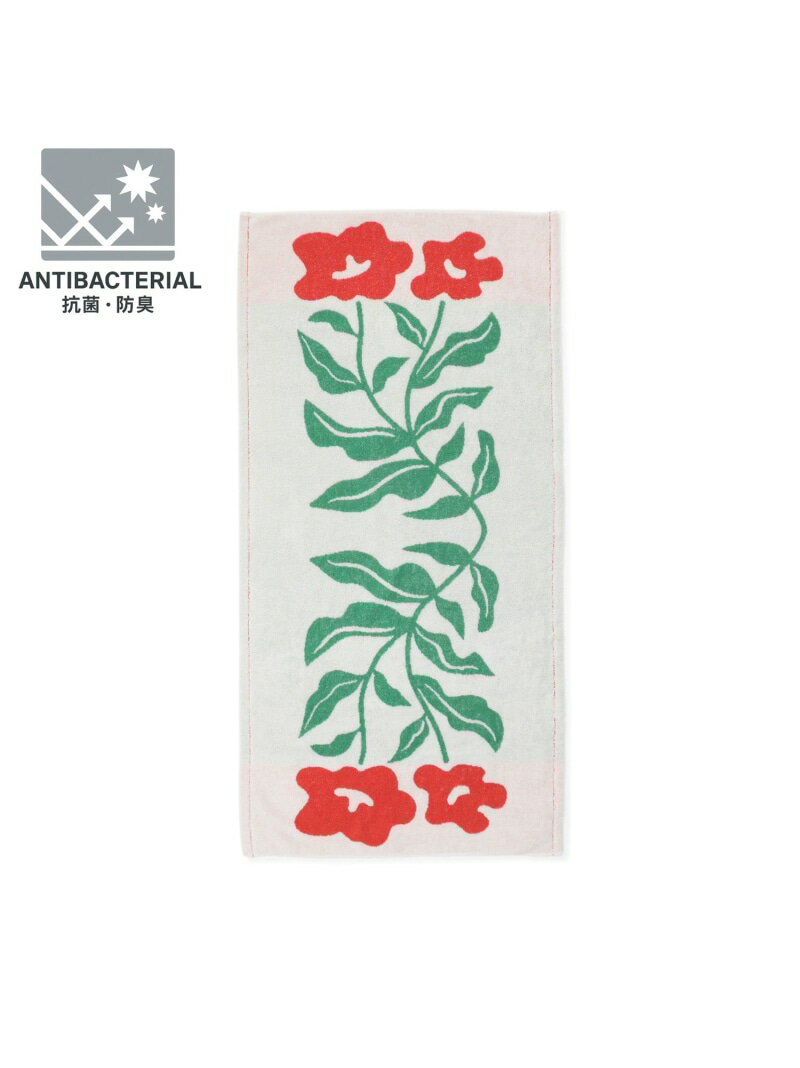 Francfranc 抗菌防臭 アート バスタオル フラワー フランフラン インテリア・生活雑貨 タオルのサムネイル