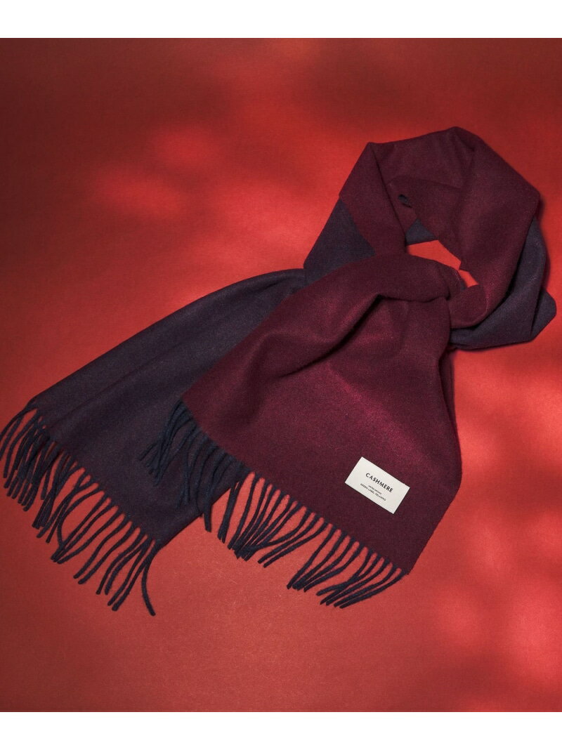 UNITED ARROWS green label relaxing カシミヤ 100 リバー マフラー ユナイテッドアローズ グリーンレ..