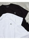 Calvin Klein Jeans 【WEB限定】ユニセックス CK ロゴ リラックスフィット Tシャツ 2枚セット カルバン・クライン トップス カットソー...