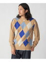 【SALE/55%OFF】SHIPS MEN SHIPS: 12G イタリー ヤーン アーガイル クルーネック ニット プルオーバー シップス トップス ニット...