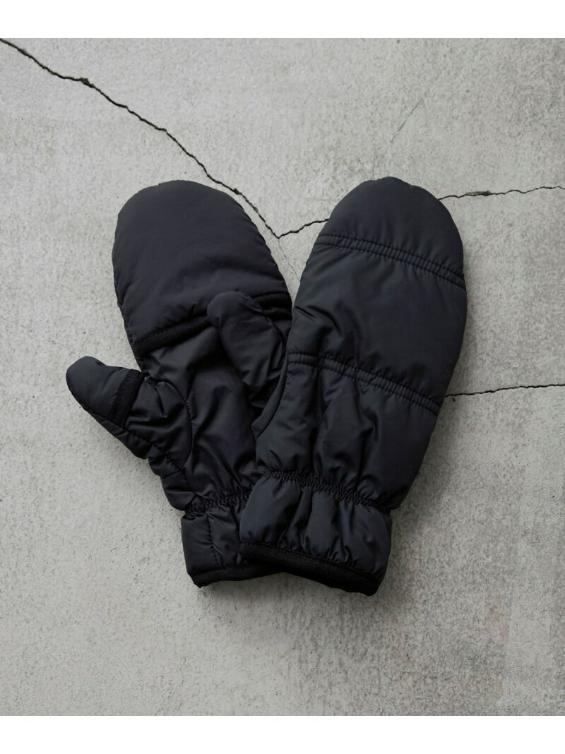 【SALE/10%OFF】coen パディングカラーミトン/中綿入り手袋 コーエン ファッション雑貨 手袋 ブラック オレンジ ベージュ【RBA_E】