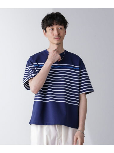 【SALE/40%OFF】NANO universe パネルボーダーリラックスTシャツ 半袖 ナノユニバース トップス カットソー・Tシャツ ブラック ホワイト ネイビー【RBA_E】 【SALE/40%OFF】NANO universe パネルボーダーリラックスTシャツ 半袖 ナノユニバース トップス カットソー・Tシャツ ブラック ホワイト ネイビー【RBA_E】