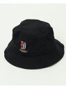 MEN'S MELROSE 【MASTER FRAME/マスターフレーム】Teddy Bear ナイロンバケットハット メンズメルローズ 帽子 ハット ブラック...