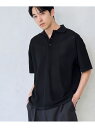 【SALE/30%OFF】RONEL 【RONEL】メッシュニットポロシャツ コーエン トップス ニット ベージュ ブラック【RBA_E】【送料無料】