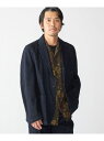 SHIPS MEN Southwick Gate Label: デニム イージー ブレザー シップス ジャケット・アウター テーラードジャケット・ブレザー ネイビー【送料無料】