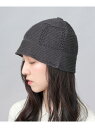 A.M.S. クロシェハット バケットハット メンズ レディース 春 夏 帽子 ハット ニット エー.エム.エス. 帽子 ハット ブラック グレー