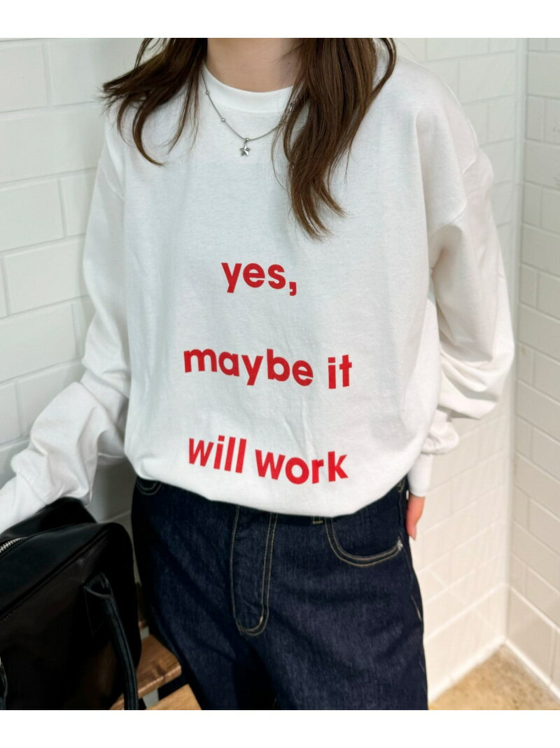 【SALE／10%OFF】CIAOPANIC TYPY 【増田貴久さん着用】【UNISEX】メッセージプリントロンTee チャオパニックティピー トップス カットソー・Tシャツ ホワイト イエロー グレー【RBA_E】【送料無料】のサムネイル