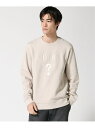 【SALE/50%OFF】GUESS GUESS スウェット(M)ECO Beau Crewneck Sweatshirt ゲス トップス スウェット・トレーナー ベージュ ブラック【RBA_E】【送料無料】