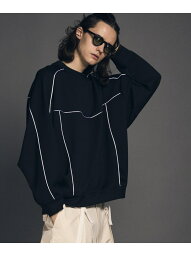 MAISON SPECIAL Prime-Over Cardboard Knit Crew Neck Track Pullover メゾンスペシャル トップス スウェット・トレーナー ブラック ホワイト ブラウン【送料無料】