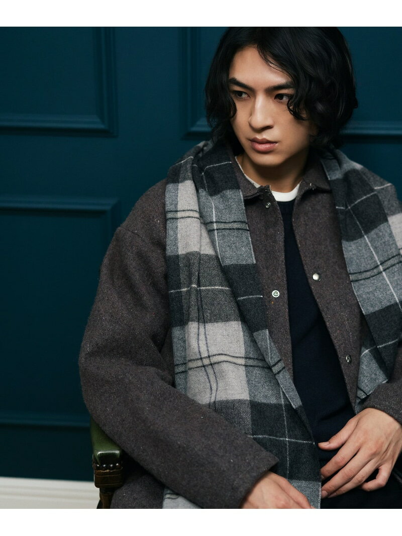 KATHARINE HAMNETT LONDON KATHARINE HAMNETT LONDON ｜ カシミア100% チェックマフラー (KHS-25002) リバースプロジェクトストア ファッション雑貨 マフラー・ストール・ネックウォーマー グレー ワインレッド ネイビー【送料無料】