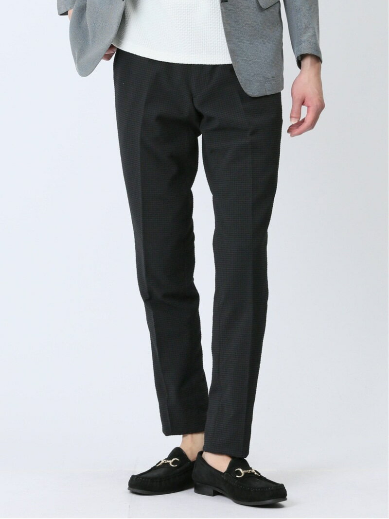 【SALE/41%OFF】m.f.editorial ドットエア レギュラーフィット ノータックパンツ 黒(セットアップ可能) タカキュー スーツ・フォーマル スーツパンツ ブラック【RBA_E】【送料無料】