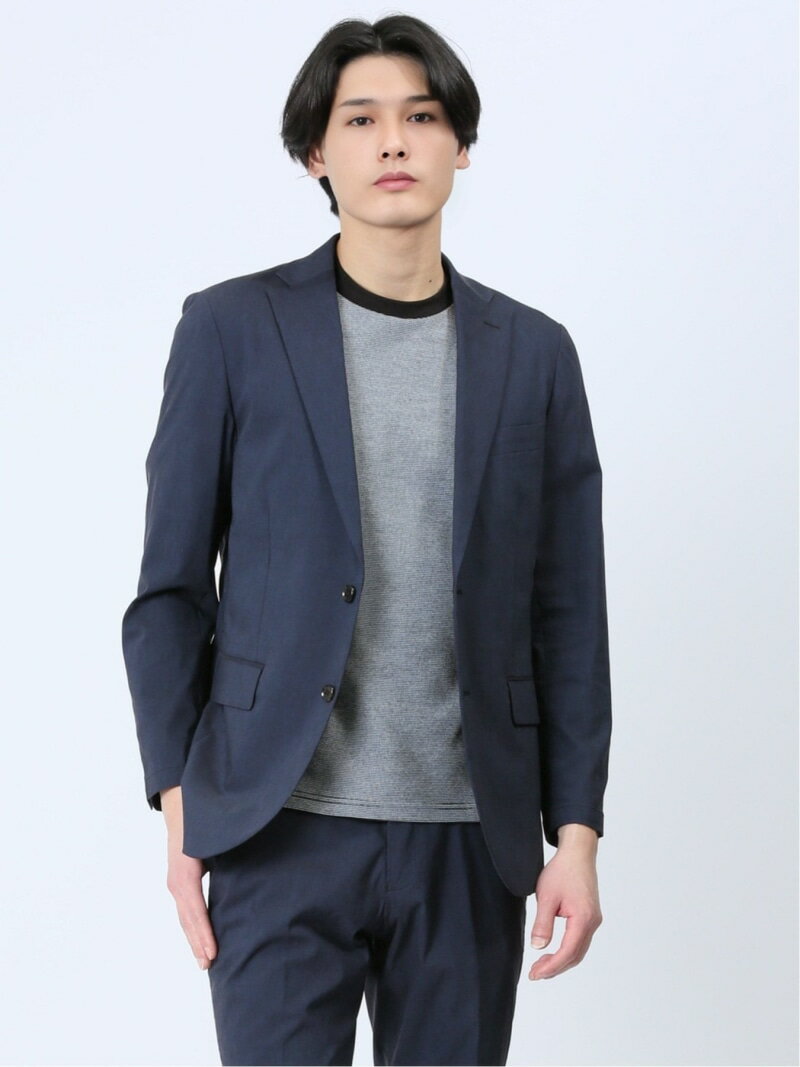 【SALE/37%OFF】m.f.editorial リネン混 スリムフィット 2ボタンジャケット 紺(セットアップ可能) タカキュー スーツ・フォーマル スーツジャケット ネイビー【RBA_E】【送料無料】
